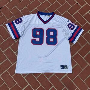Vintage 90s New York giants Jesse armstead white away Reebok authentic jersey